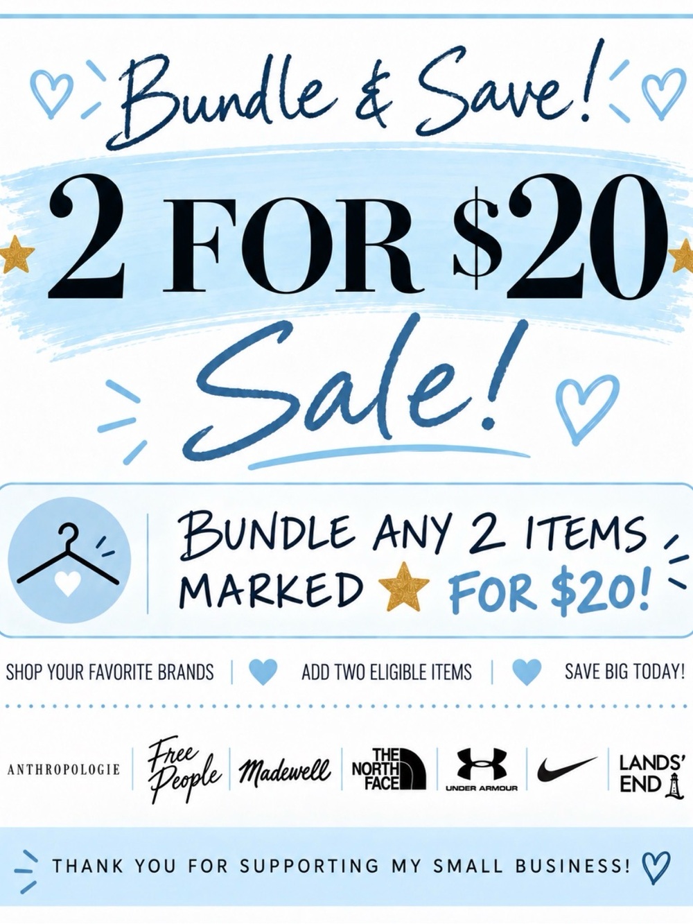 ⭐️2/$20 Sale! Many new items added!